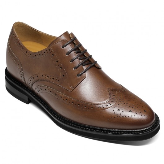 Black Height Incrasing Elevator Shoes Occident Dress Shoes