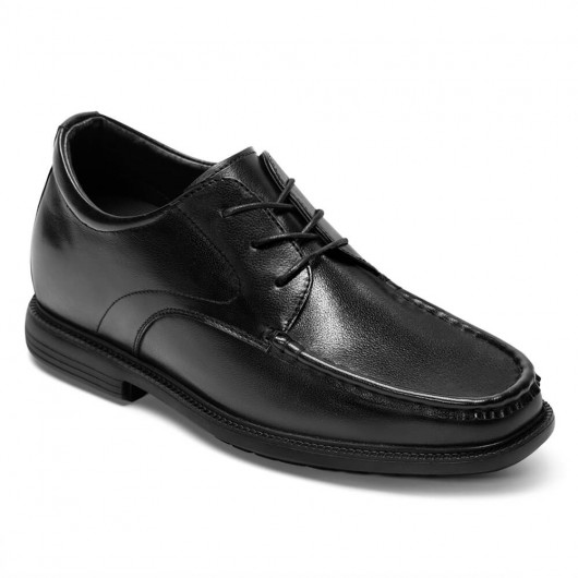 Black Height Incrasing Elevator Shoes Occident Dress Shoes