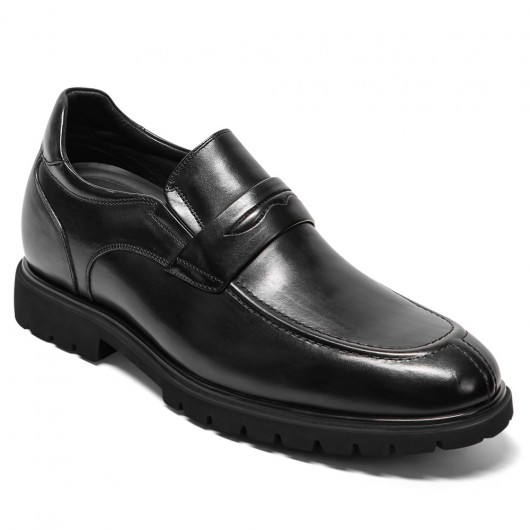 Black Height Incrasing Elevator Shoes Occident Dress Shoes