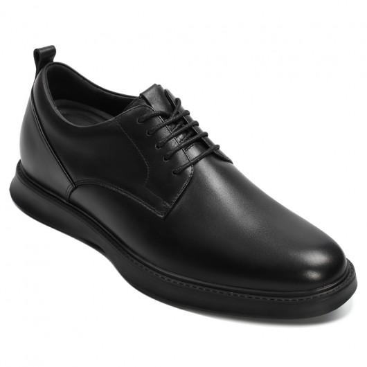 Black Height Incrasing Elevator Shoes Occident Dress Shoes