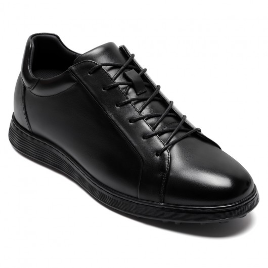 Black Height Incrasing Elevator Shoes Occident Dress Shoes