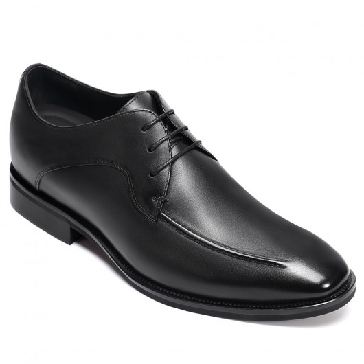 Black Height Incrasing Elevator Shoes Occident Dress Shoes