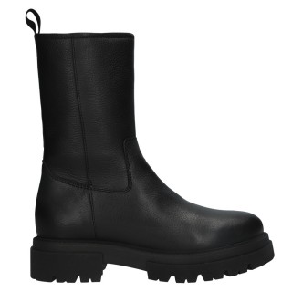 Stivali che ti fanno sembrare più alta da donna | Stivali con cerniera in pelle nera 7 CM