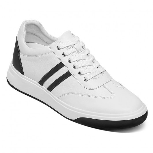 CMR CHAMARIPA sneakers rialzate - sneakers con rialzo - sneakers bianche da uomo casual 7CM