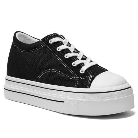 Chaussures Décontractées En Toile Noire