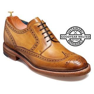 goodyear welted height increasing dress shoes - raised heel shoes - brown hand painted wingtip brogue shoe 2.76 Inches