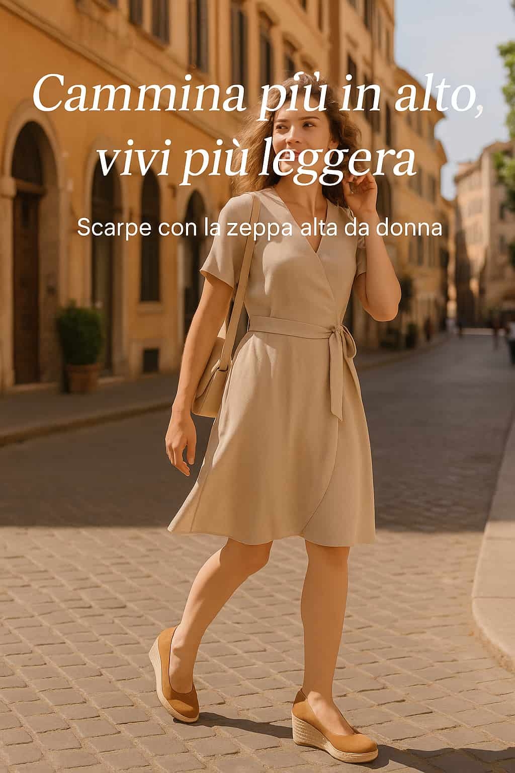 scarpe alte con zeppa
